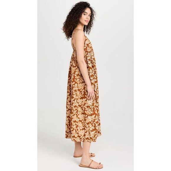 NWT APIECE APART Glicina Maxi Dress L Sleeveless Block Printed Organic Cotton - Picture 4 of 6